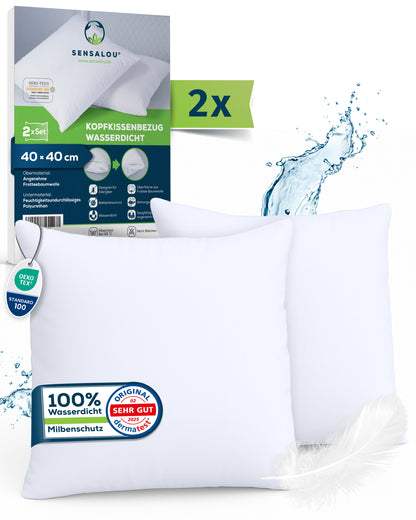 Housse de coussin Sensalou lot de 2 imperméable