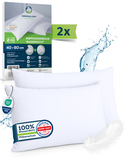 Housse de coussin Sensalou lot de 2 imperméable