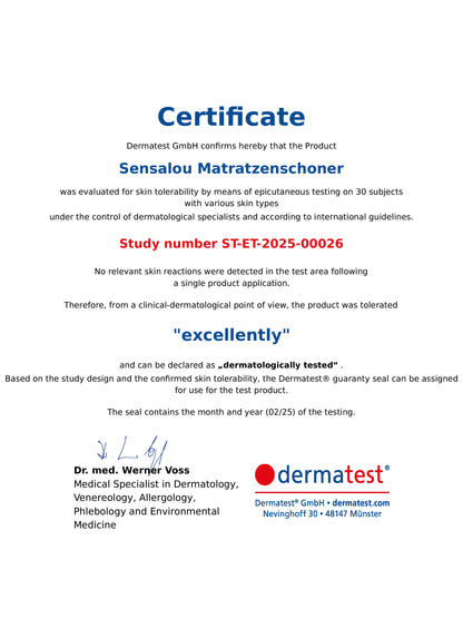 Sensalou Matratzenschoner Wasserdicht - Nässeschutz Matratzenauflage