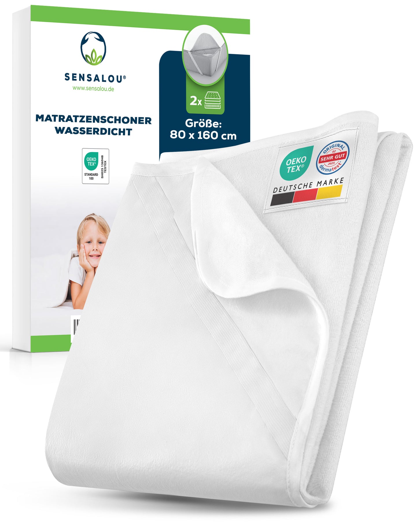 Sensalou Matratzenschoner Wasserdicht - Nässeschutz Matratzenauflage