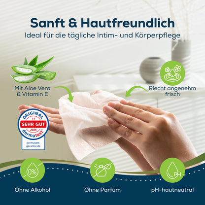 Sensalou Feuchttücher für Erwachsene XXL - 23 x 33 cm