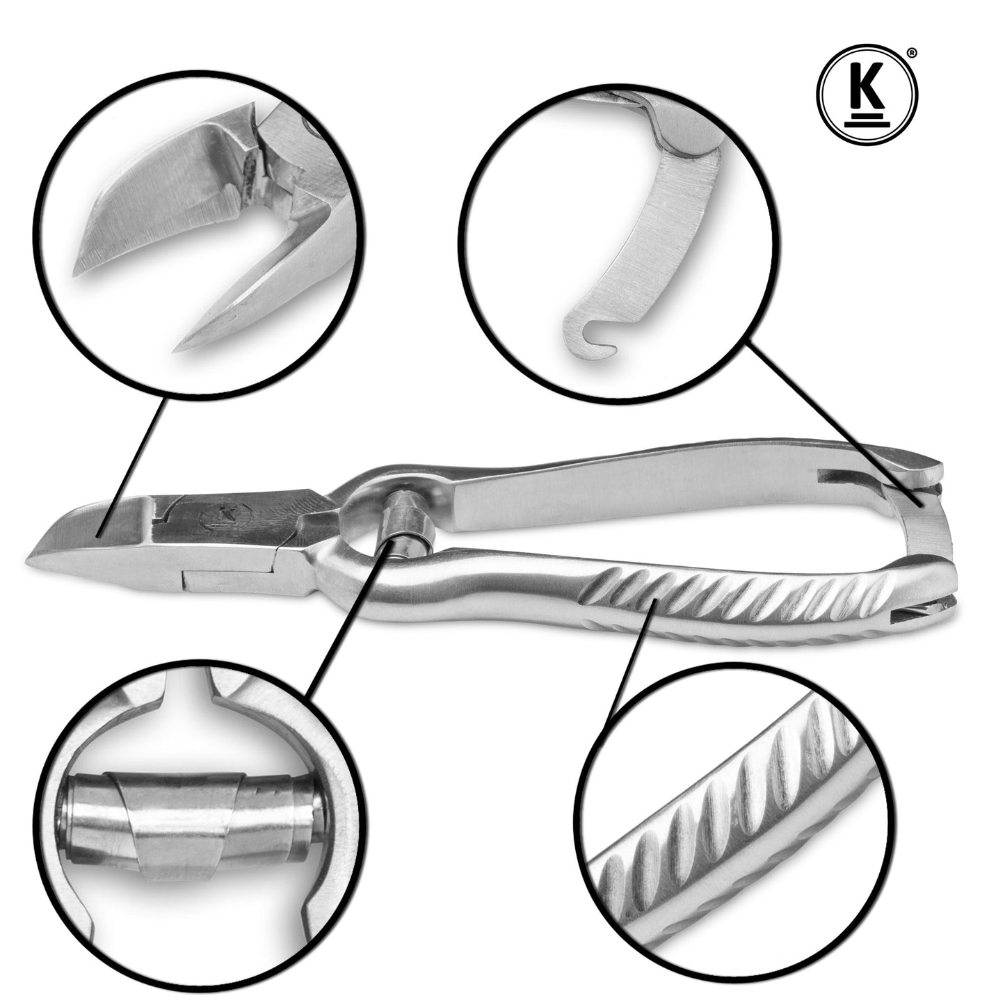 Nail clippers for strong toenails - 14 cm