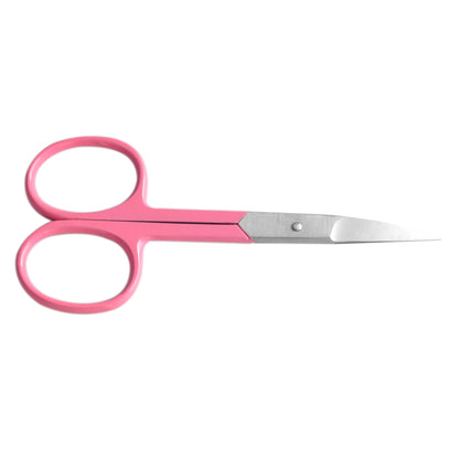 Nail scissors, curved, pointed - Pink