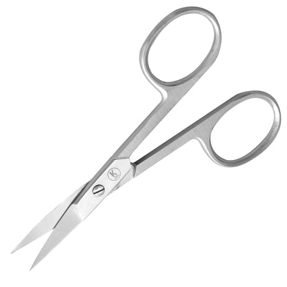 Nail scissors, curved, pointed - satin