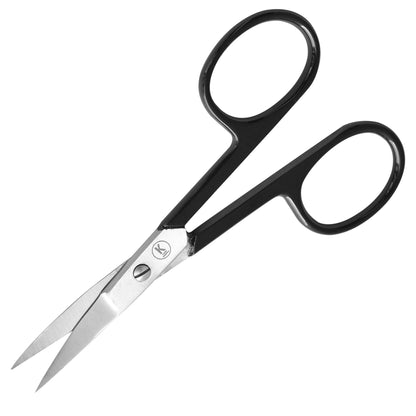 Nail scissors, curved, pointed - Black