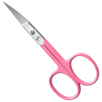 Nail scissors, curved, pointed - Pink