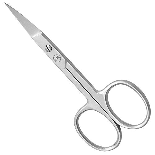 Nail scissors, curved, pointed - satin