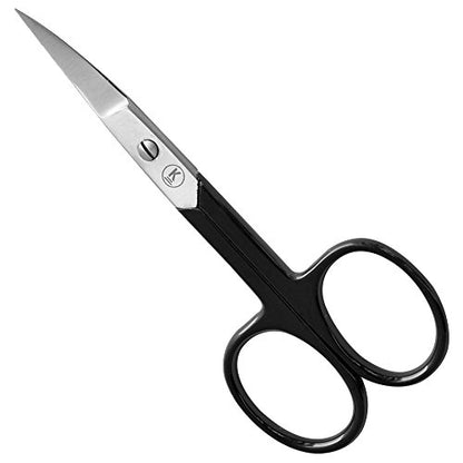 Nail scissors, curved, pointed - Black